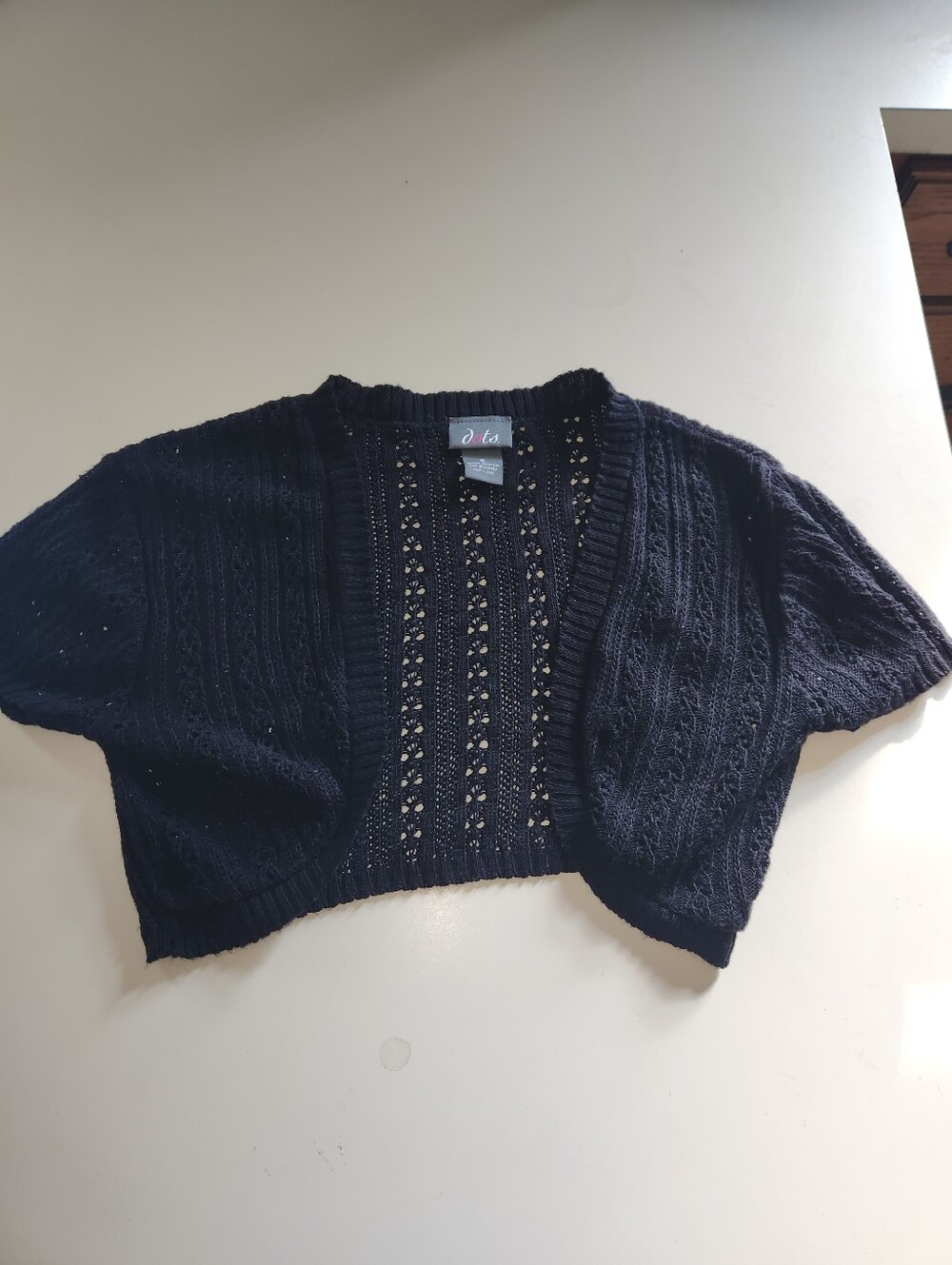 Women's Dots Knit Cropped Sweater Shrug